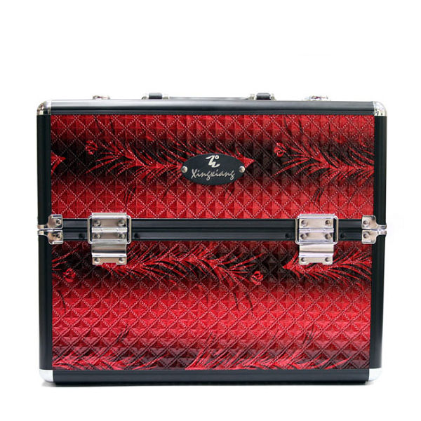 【Xingxiang 形向】紅色菱紋化妝箱 6K-14