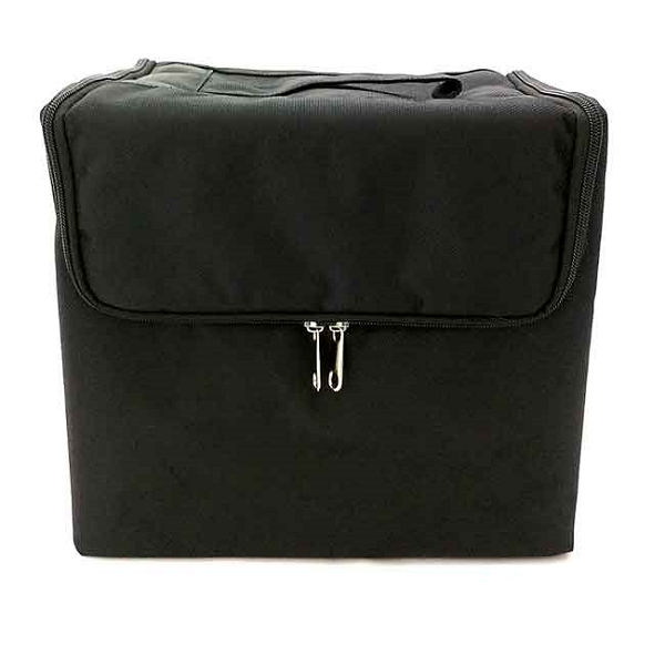 【Xingxiang 形向】專業新秘 黑色帆布 隨身 羽量化妝箱(附背帶) 6K-24A