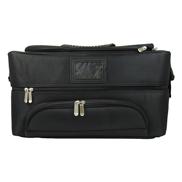 【Xingxiang 形向】手提方形帆布化妝箱(黑色) (附背帶) 6K-27