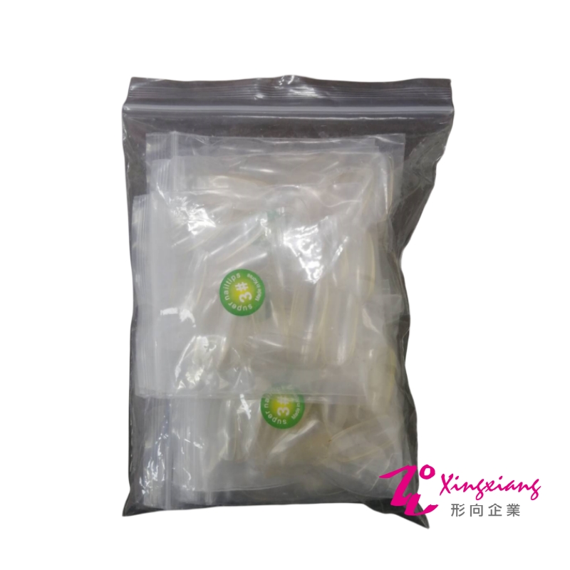 【MoreColors】美甲檢定用3號弧形透明甲片500入 A0024