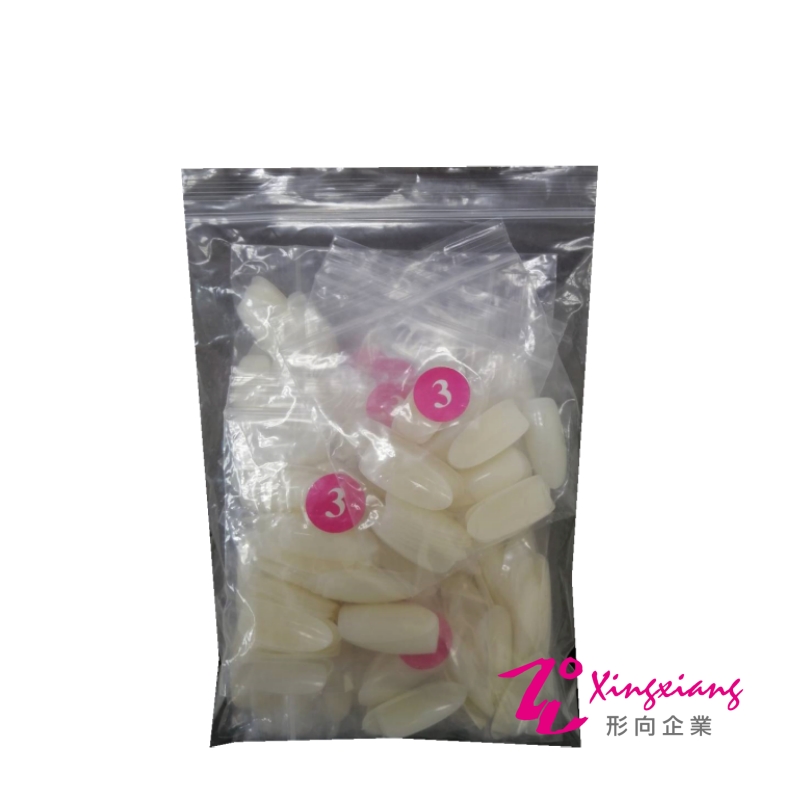 【MoreColors】美甲檢定用3號弧形米黃甲片500入 A0025