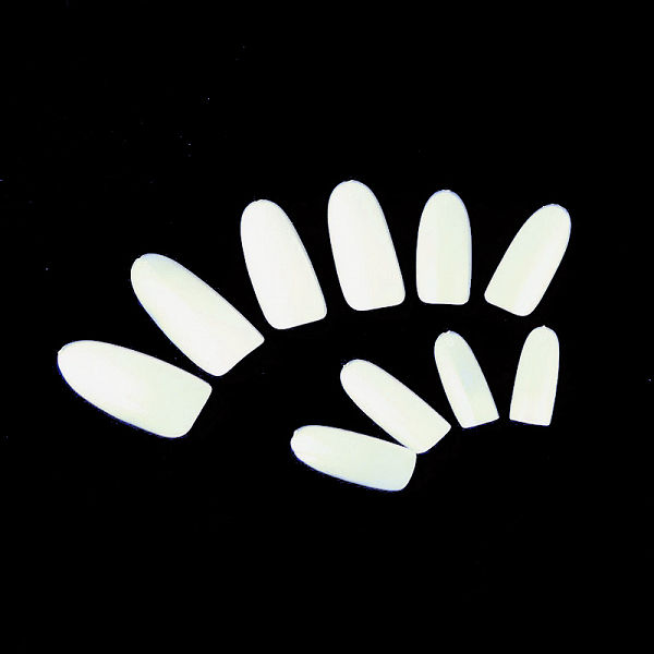 【MoreColors】弧形米黃全甲片(100入/ 500入) A0019