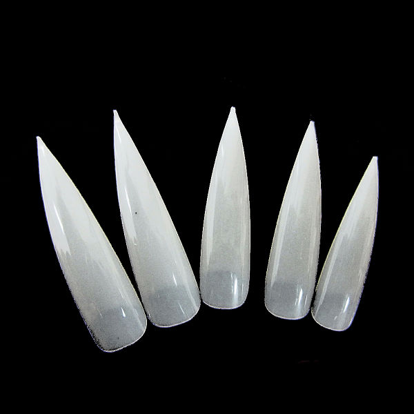 【MoreColors】造型尖甲片-白(50入) A0020