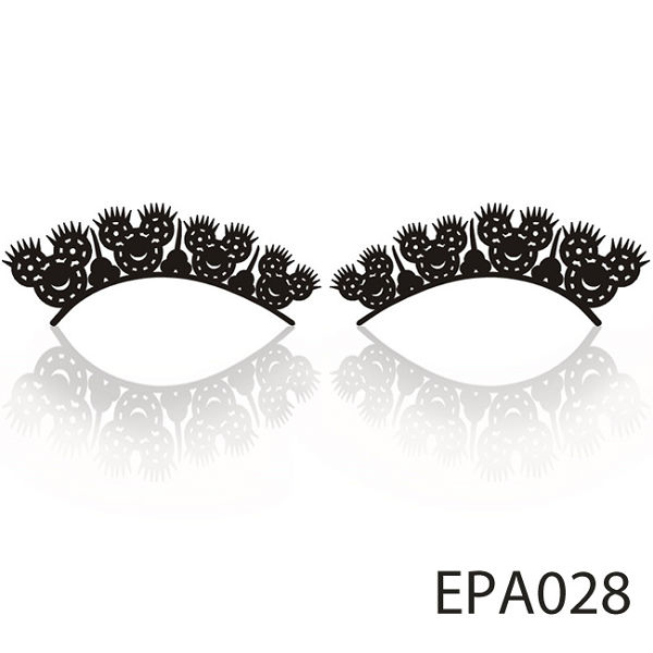 【Xingxiang 形向】紙雕 假睫毛 (黑色-逗趣青蛙) (1對入) EPA028
