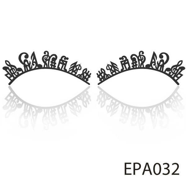 【Xingxiang 形向】紙雕 假睫毛 (黑色-異國語言) (1對入) EPA032