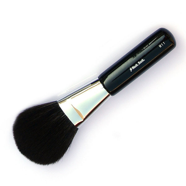 【MackBank】頂級 獾纖毛 圓刷 蜜粉刷(黑色原素) M11