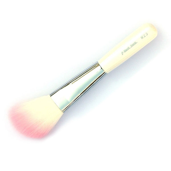 【MackBank】頂級 獾纖毛 斜刷 修容 腮紅 立體刷(粉嫩芭比) M23