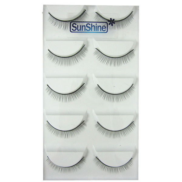 【SunShine】植睫練習檢定特製假睫毛(5對/盒) Q-729A