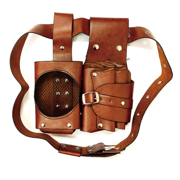 【Xingxiang形向】專業 美髮工具腰包 皮製 (咖啡)   Q-75-5